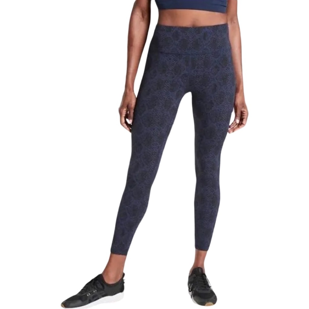 Athleta ultimate snake 7/8 tight High-rise workout leggings